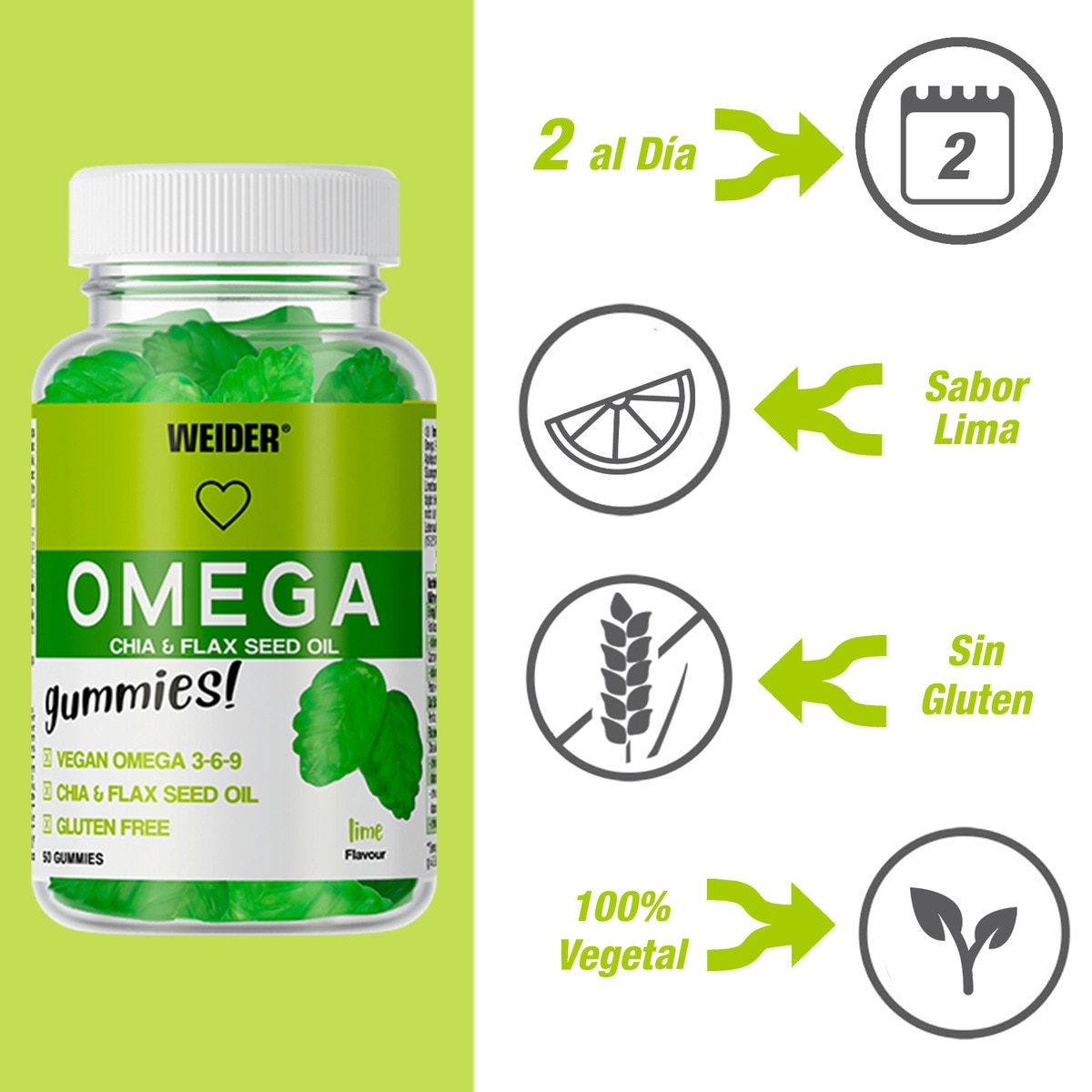 50 Peças Gomas Omega Weider Lima-2