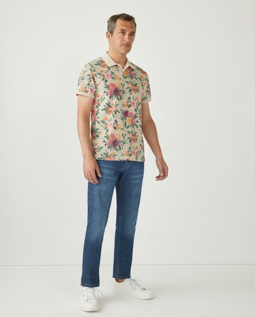 Polo de hombre regular flores color natural · Gant · El Corte Inglés