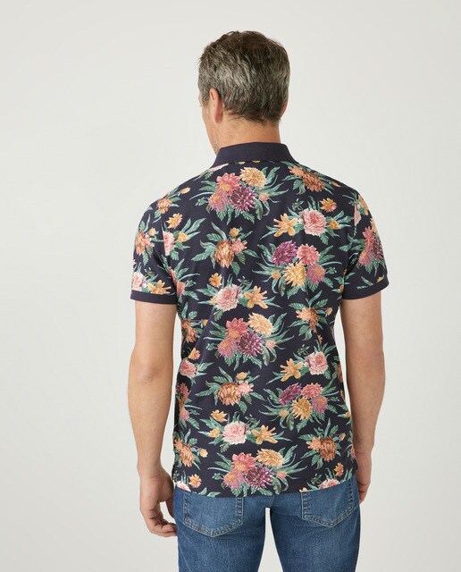 Polo de hombre regular flores azul · Gant · El Corte Inglés