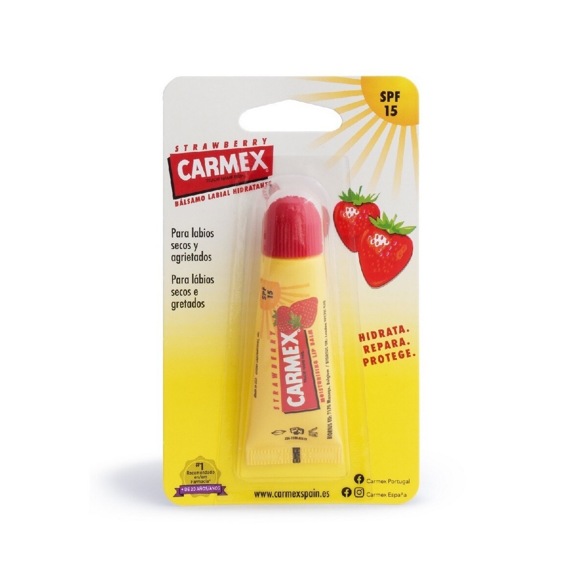 Bálsamo Labial Tubo Morango SPF 15 - 10 g 1