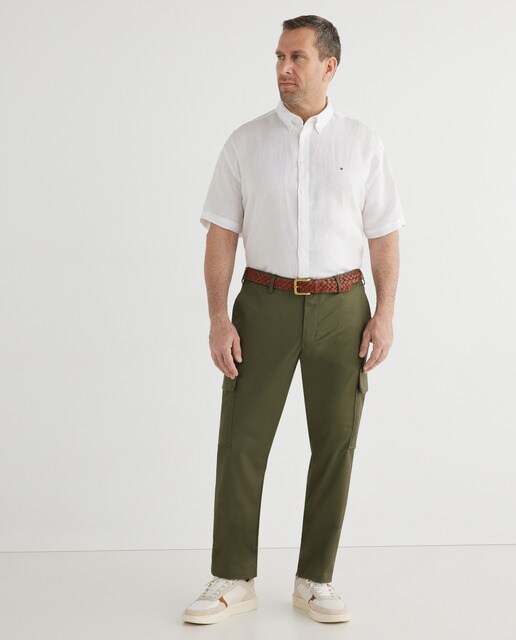 Camisa de lino de hombre regular lisa tallas grandes · Tommy Hilfiger · El  Corte Inglés