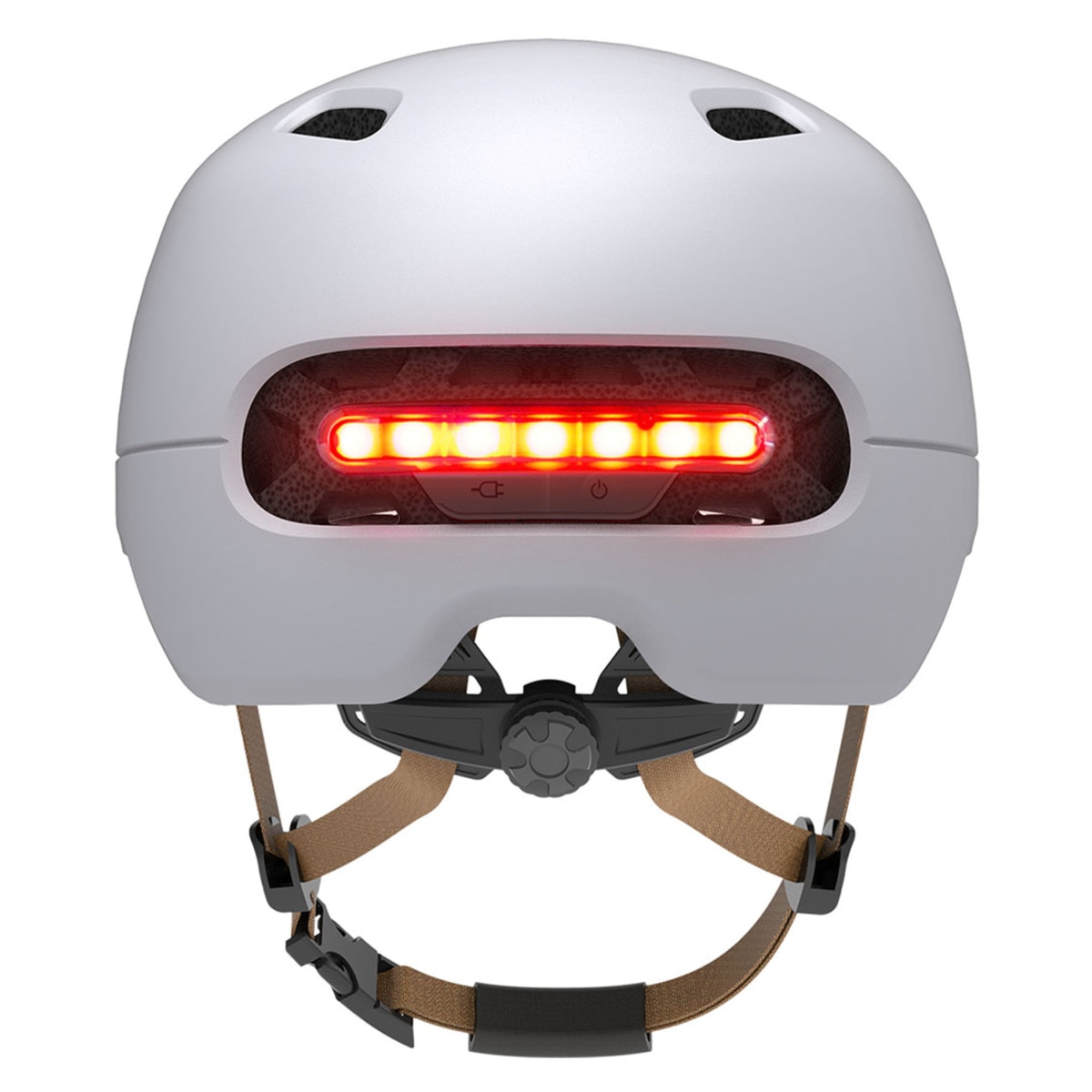 Casco inteligente Livall C20, SOS, Luz de freno, luz trasera, Talla M (54-58 cm) Blanco Blanco-3