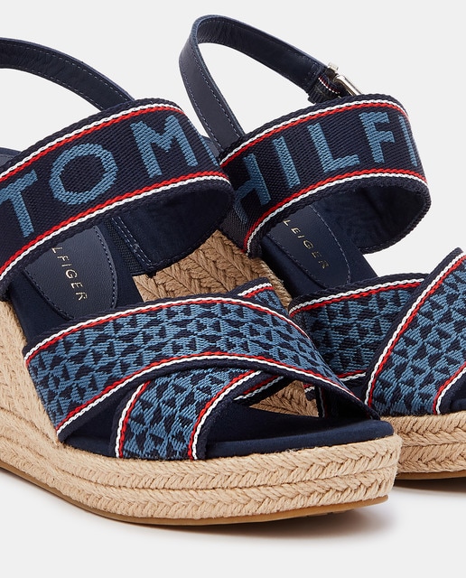 Alpargatas de cuña de mujer en azul marino con logo · Tommy Hilfiger · El  Corte Inglés