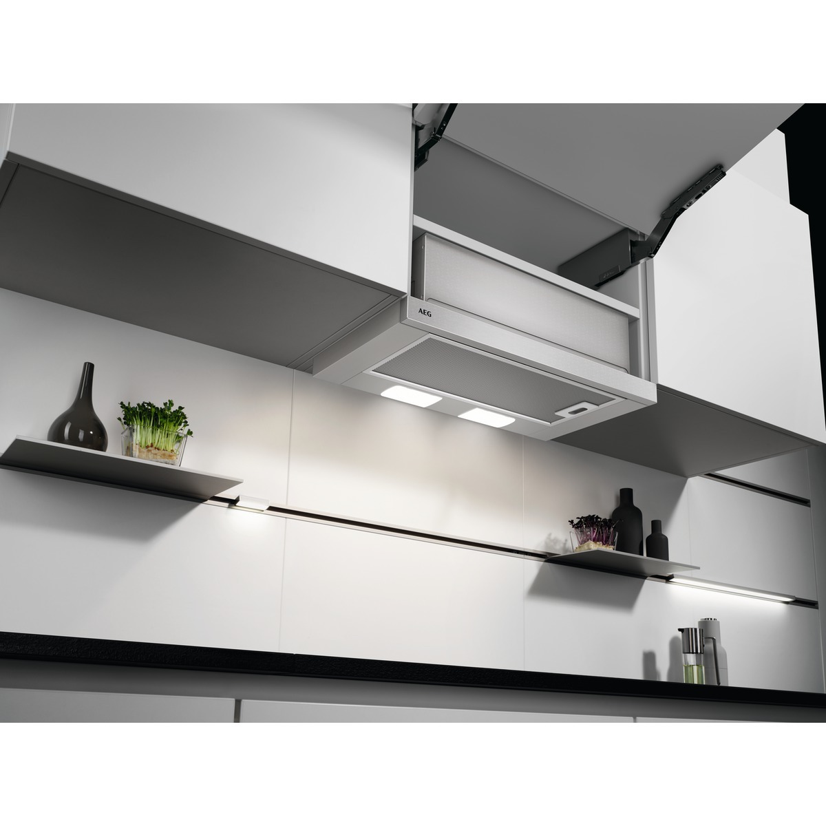 Exaustor Telescópico Encastrável AEG DPB3632S de 3 Velocidades e de 60 cm - Silver Inox-4