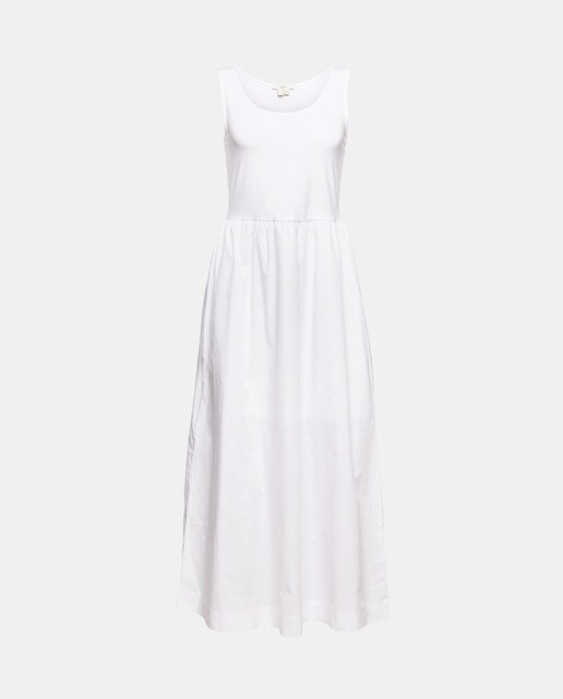 Vestido midi con mezcla de tejidos · Esprit · El Corte Inglés