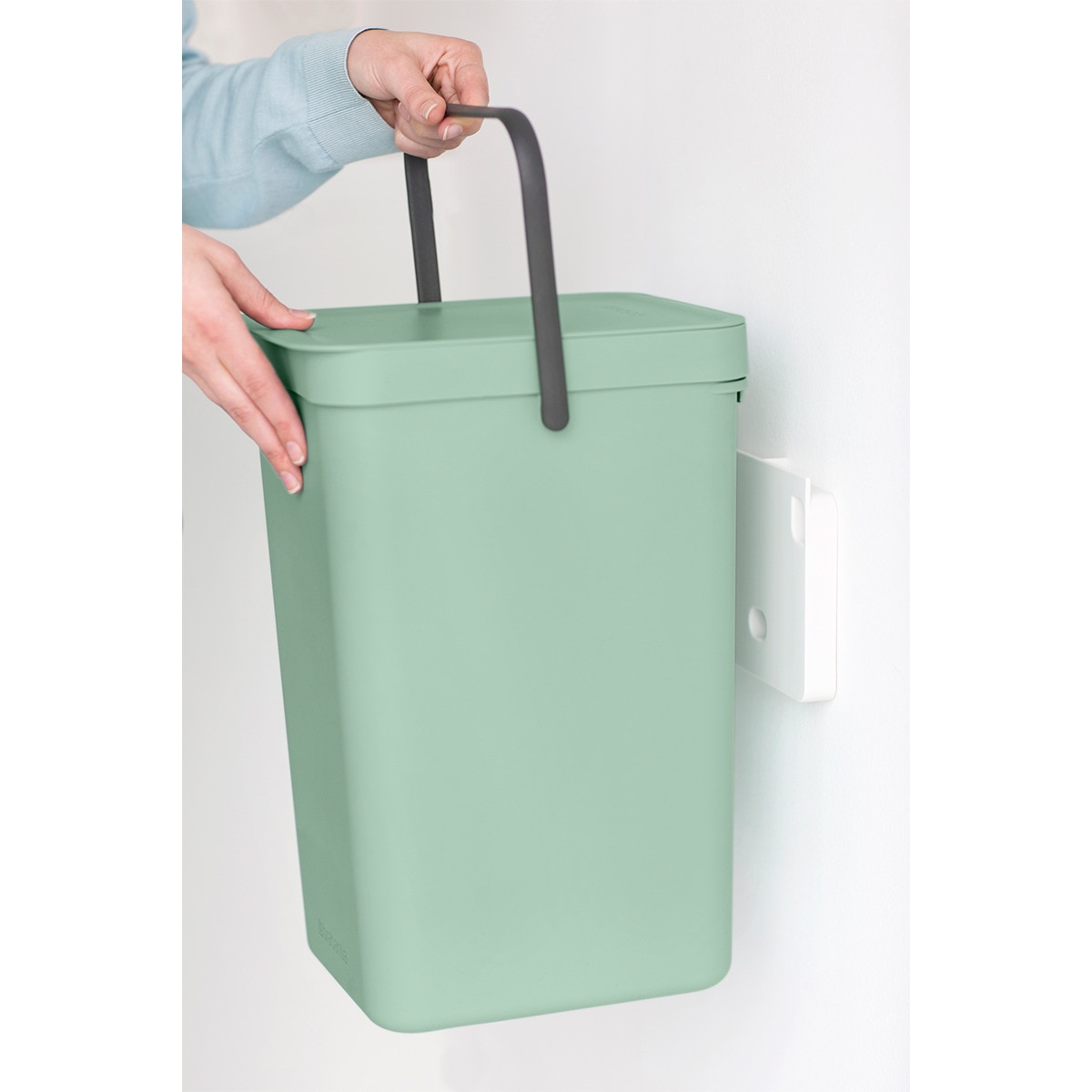 Cubo de basura para reciclar Sort&Go 16L Brabantia Verde claro-7