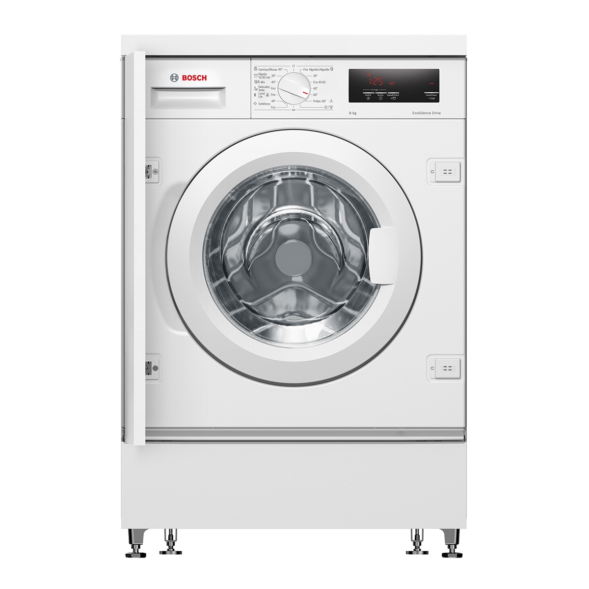 Máquina de Lavar Roupa Encastrável Bosch Série 6 WIW28302ES Carga Frontal de 8 kg e 1400 rpm - Branco Pastel 1