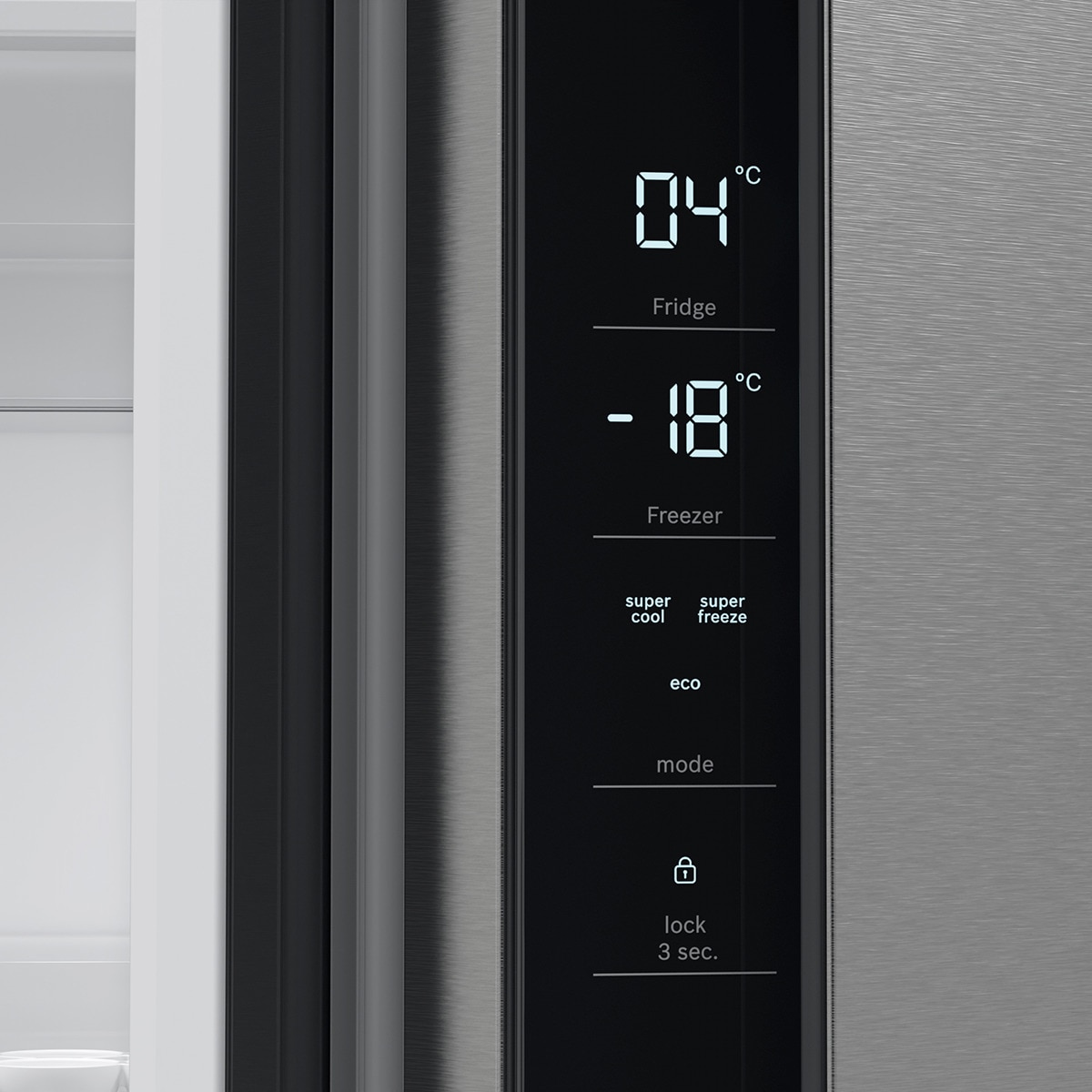 Frigorífico Americano Bosch de 4 Portas Serie 4 KFN96VPEA French Door, Multi Door e No Frost e de 183 cm - Inox Anti-dedadas Inox anti marcas-7