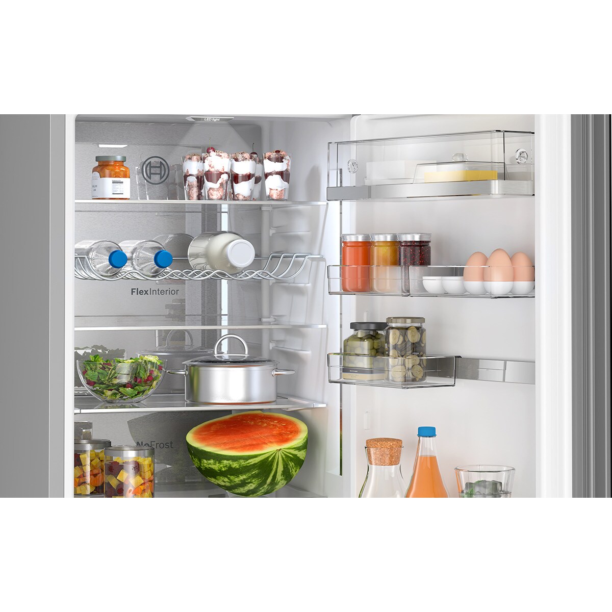 Frigorífico Combi Bosch No Frost - KGN39LBCF Cristal negro-4