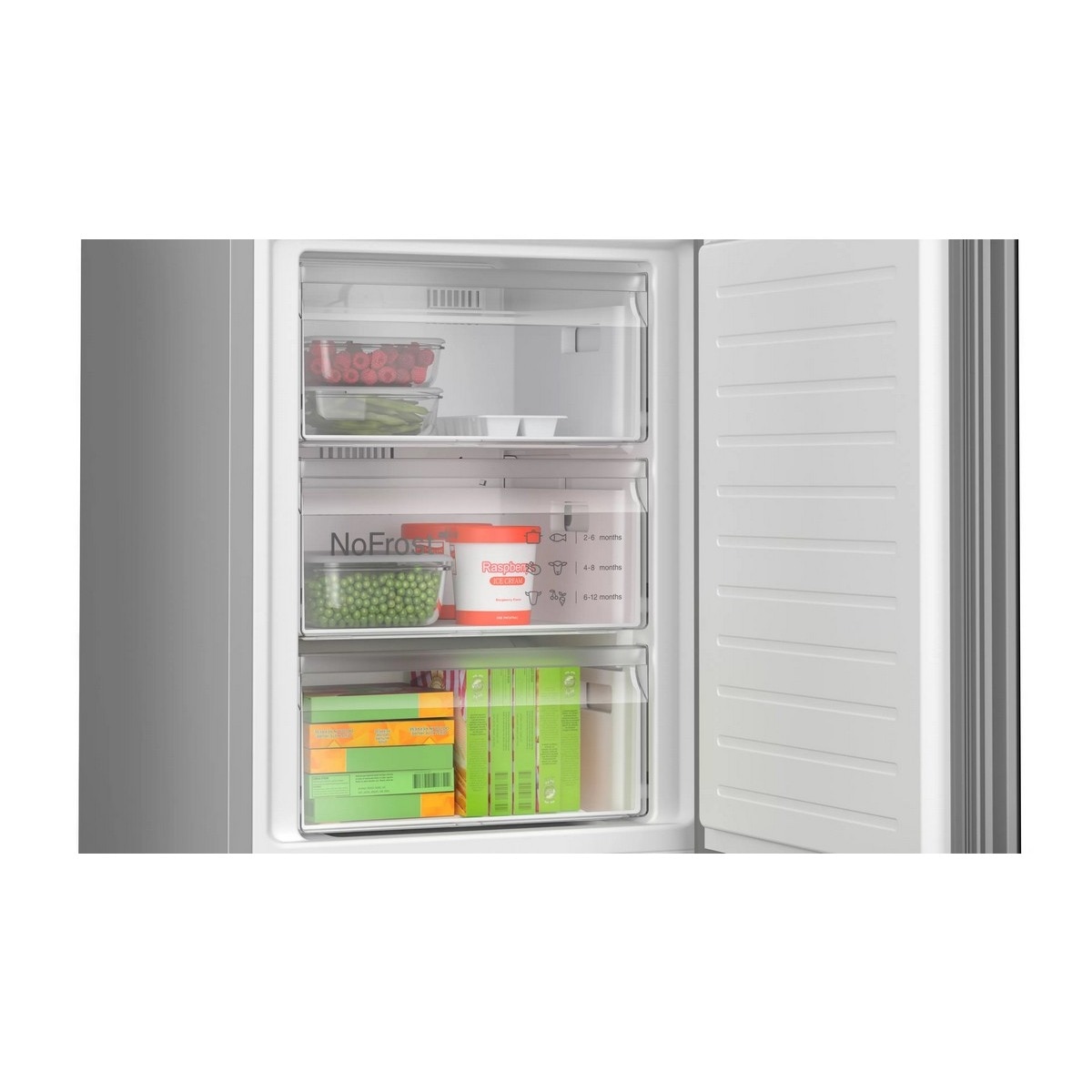 Frigorífico Combinado Bosch Série 6 KGN49LBCF VitaFresh XXL e No Frost e de 203 cm - Preto Vidro preto-6