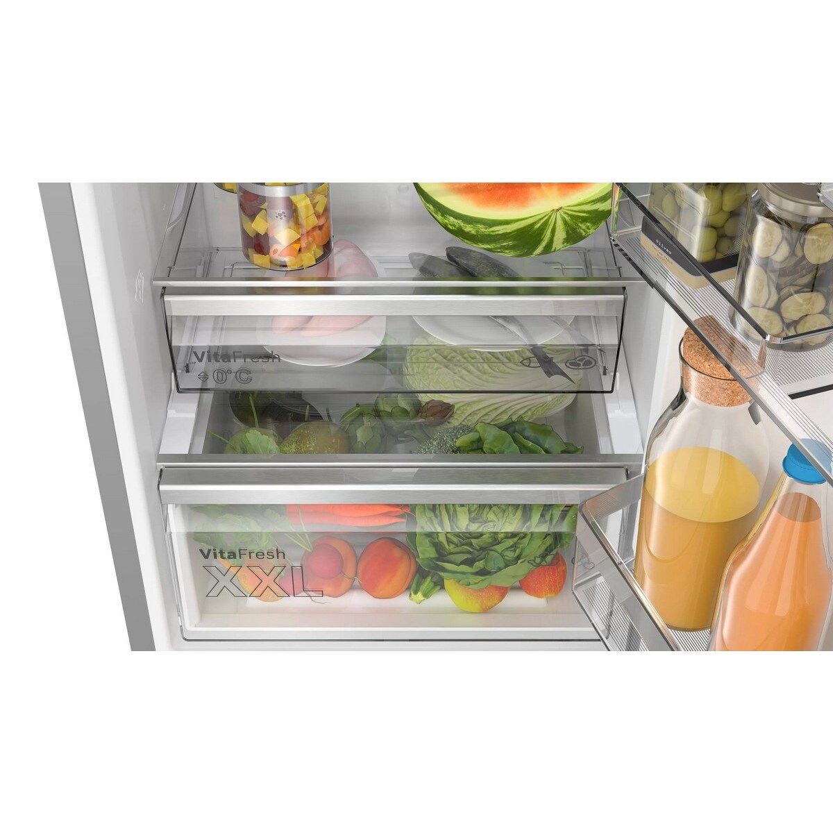 Frigorífico Combinado Bosch Série 6 KGN49LBCF VitaFresh XXL e No Frost e de 203 cm - Preto Vidro preto-5