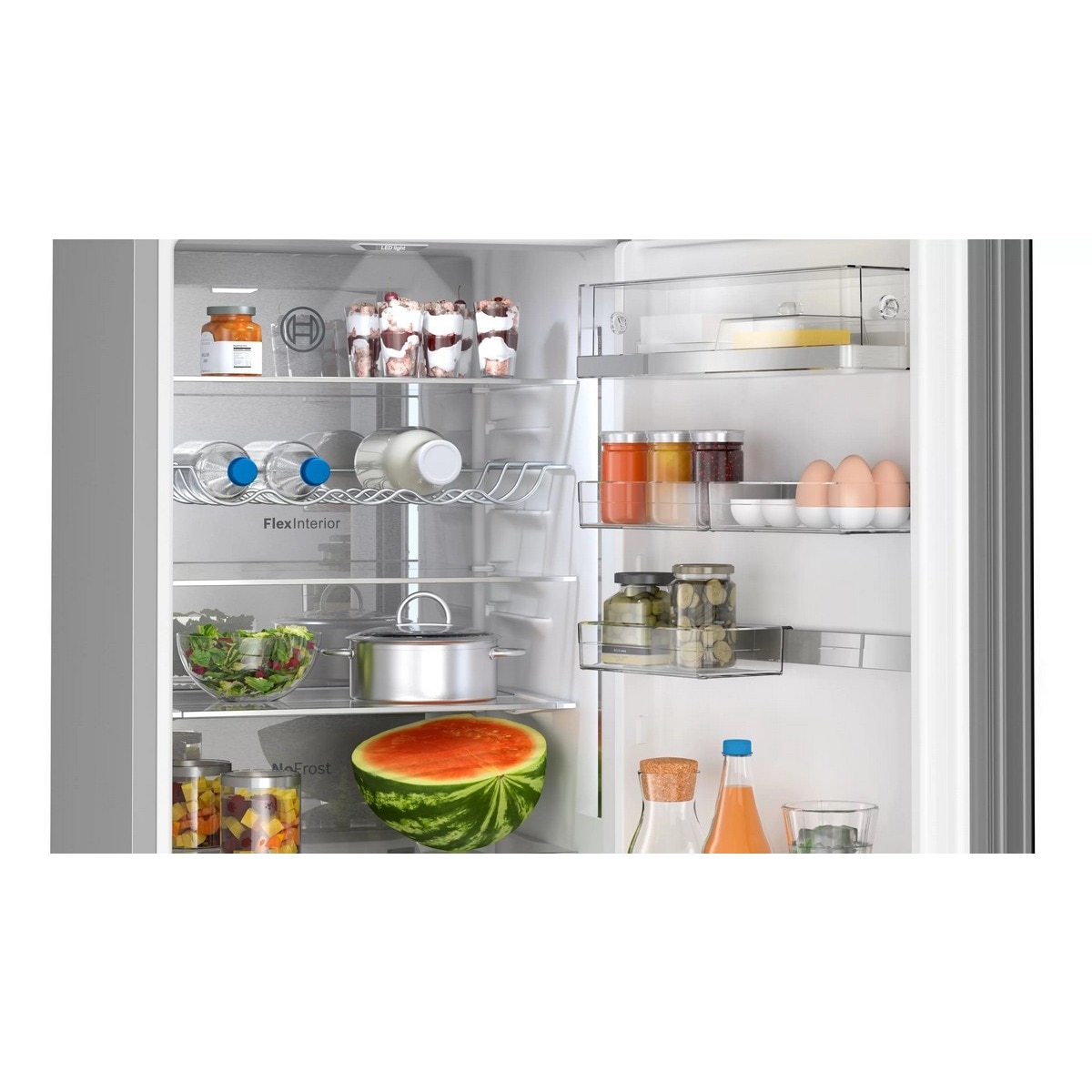 Frigorífico Combinado Bosch Série 6 KGN49LBCF VitaFresh XXL e No Frost e de 203 cm - Preto Vidro preto-4