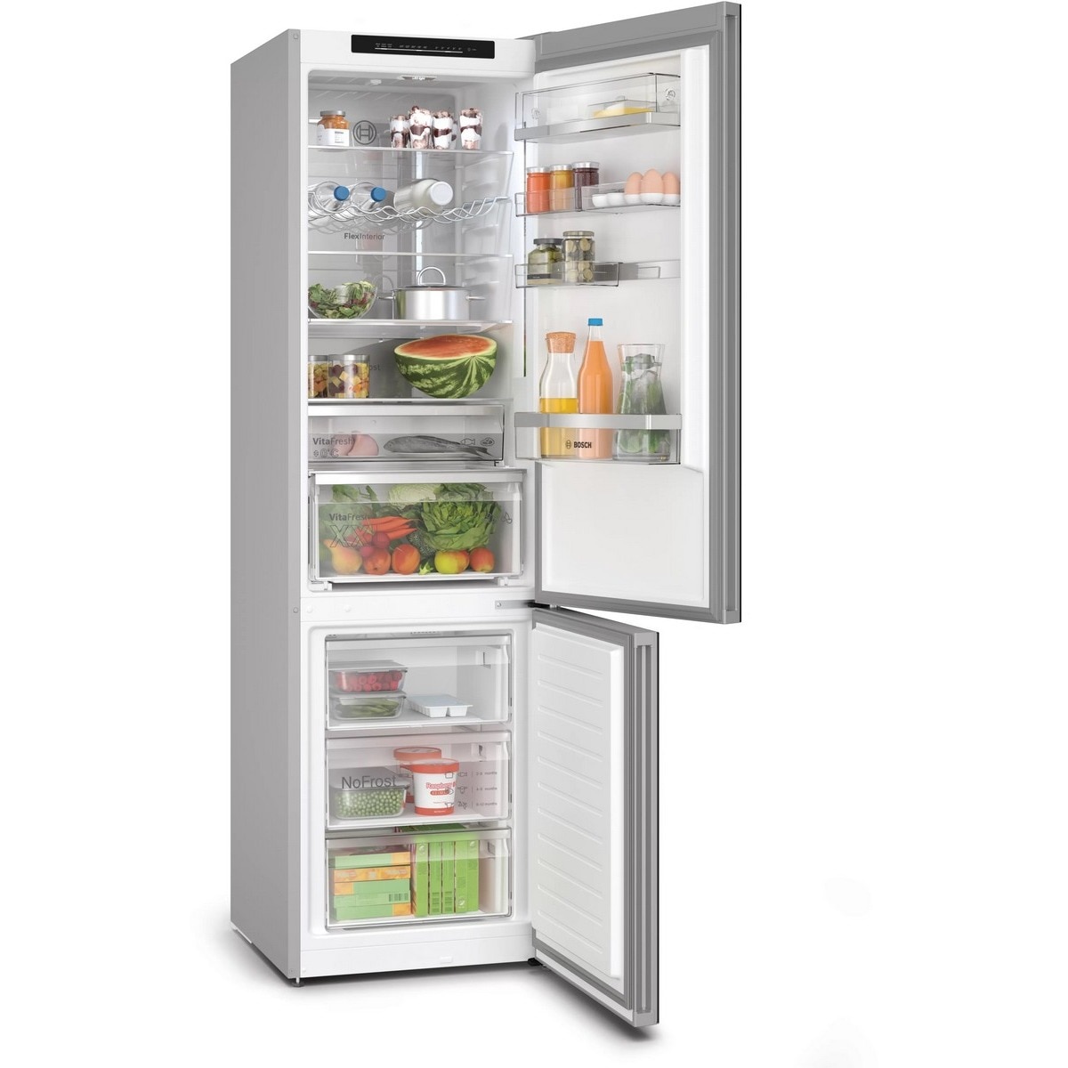 Frigorífico Combinado Bosch Série 6 KGN49LBCF VitaFresh XXL e No Frost e de 203 cm - Preto Vidro preto-2