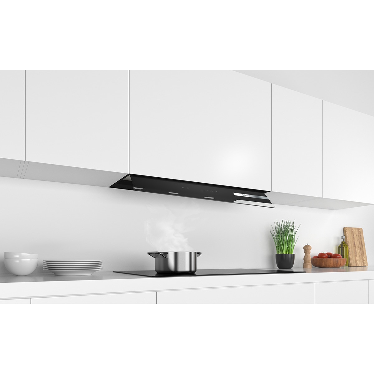 Exaustor de Parede Bosch Série 6 Design Integrado DBB97AM60 com 4 Velocidades e de 90 cm - Preto Vidro preto-8