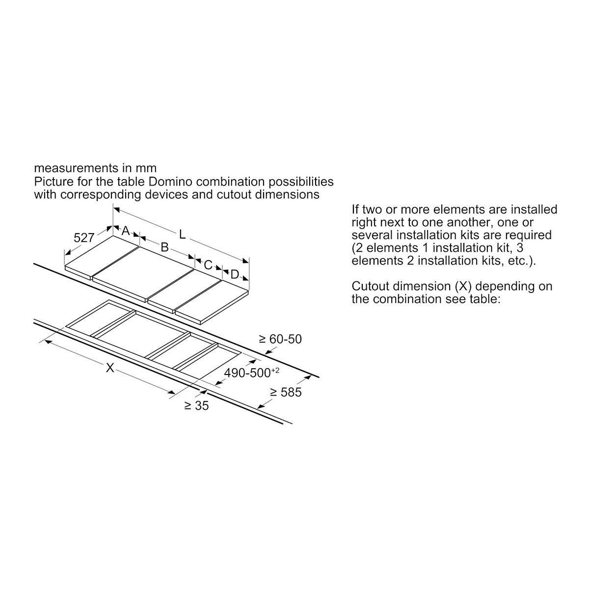 Placa modular vitrocerámica Bosch 2 zonas de cocción - PKF375FP2E Negro-10