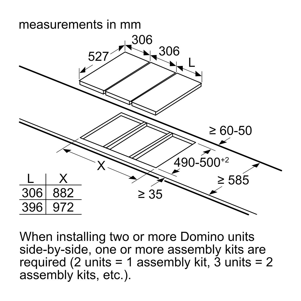 Placa modular vitrocerámica Bosch 2 zonas de cocción - PKF375FP2E Negro-9