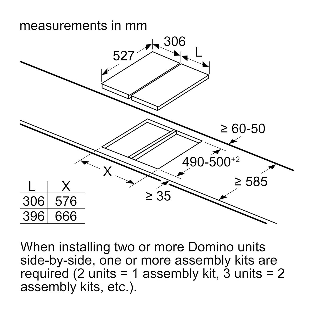 Placa modular vitrocerámica Bosch 2 zonas de cocción - PKF375FP2E Negro-8