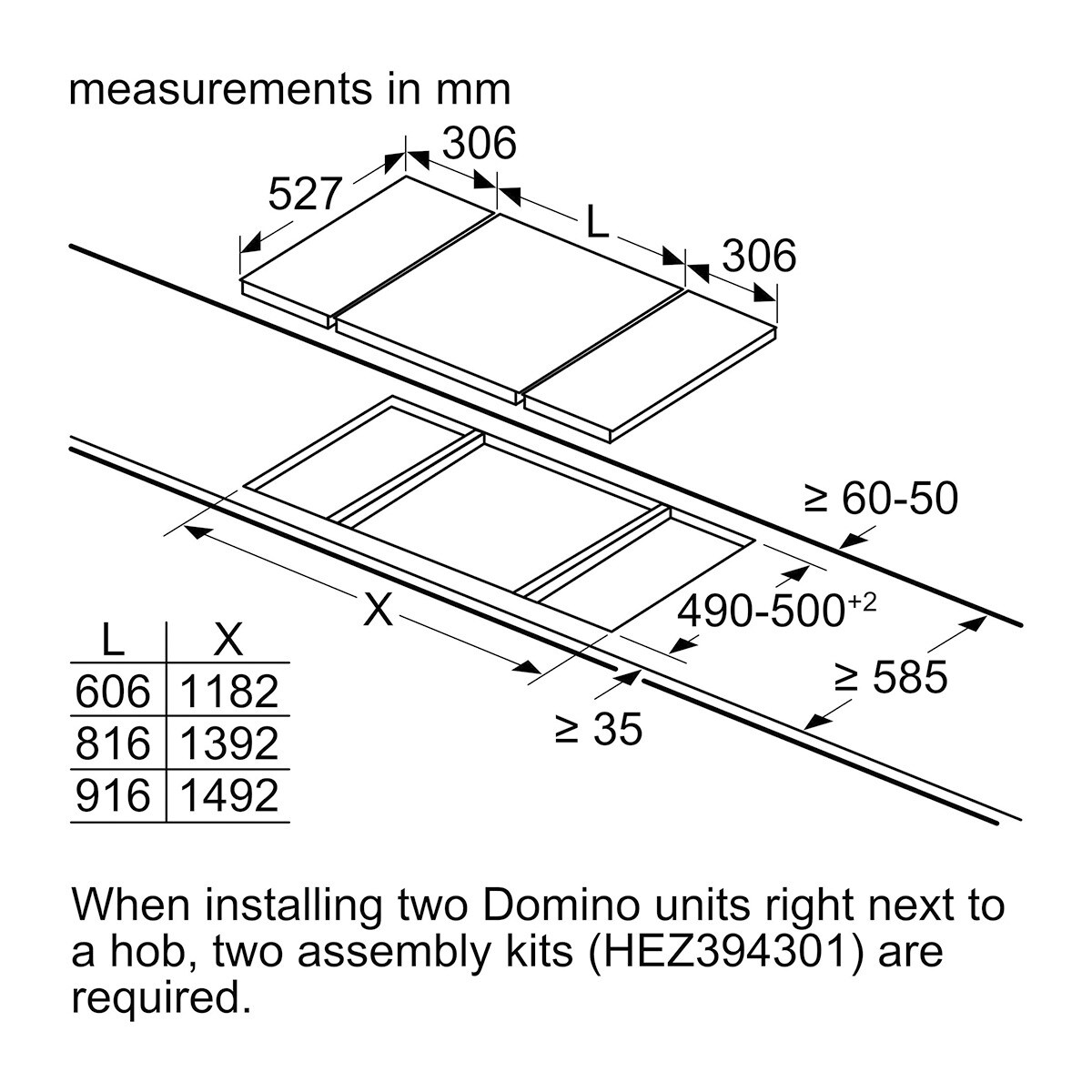 Placa modular vitrocerámica Bosch 2 zonas de cocción - PKF375FP2E Negro-6