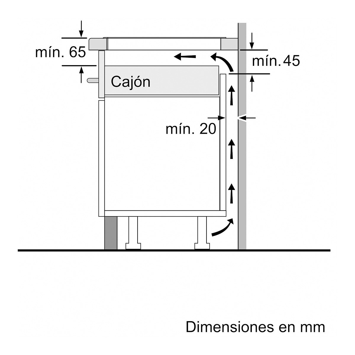 Placa inducción Bosch 3 zonas de cocción - PUC611BB5E Negro-8