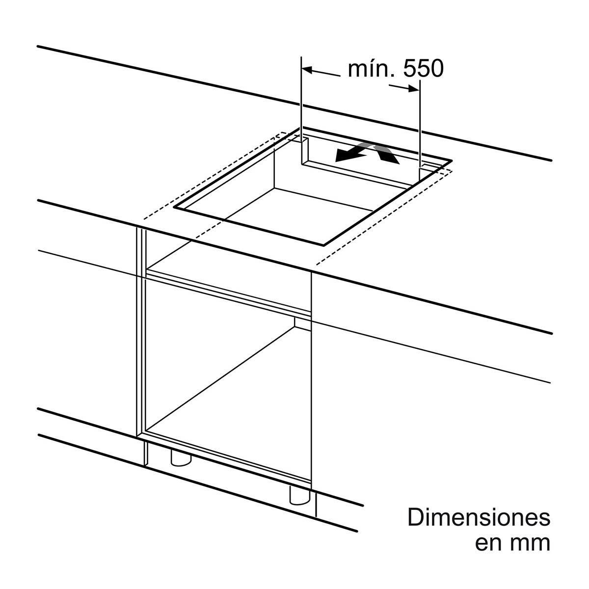Placa inducción Bosch 3 zonas de cocción - PUC611BB5E Negro-6