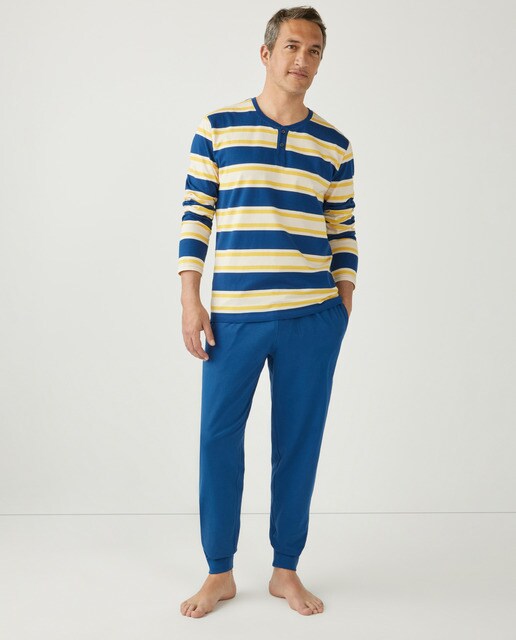 Pijama largo azul de hombre de punto · Emidio Tucci · El Corte Inglés