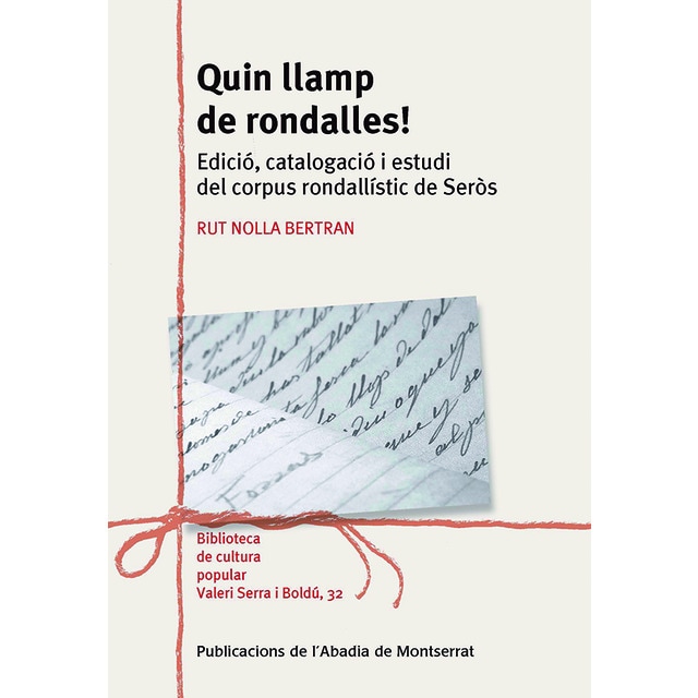 Imagem 0 de Quin llamp de rondalles!: Edició, catalogació i estudi del corpus rondallístic de Seròs (Capa mole com abas)