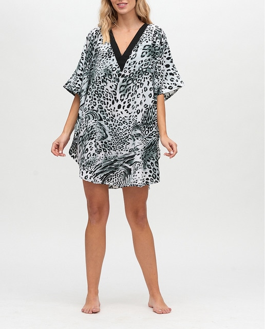 Imagen 0 de Pareo kaftán color negro