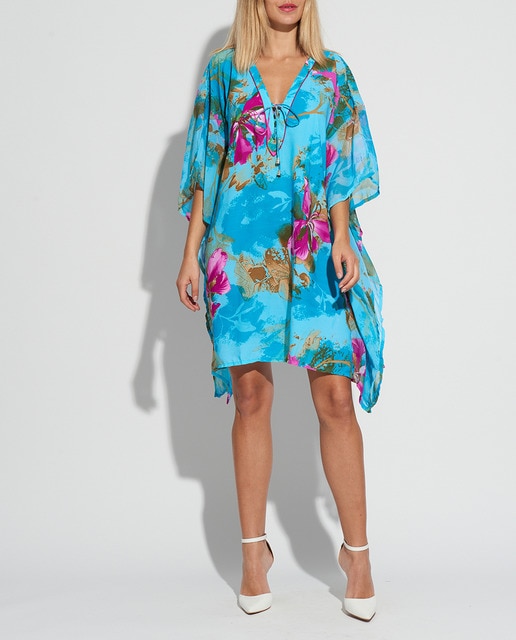 Imagen 0 de Pareo kaftán color azul