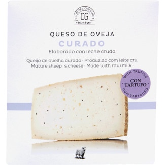 Queijo de Ovelha Curado com Trufas Cunha unidade 250 g - Club Del Gourmet