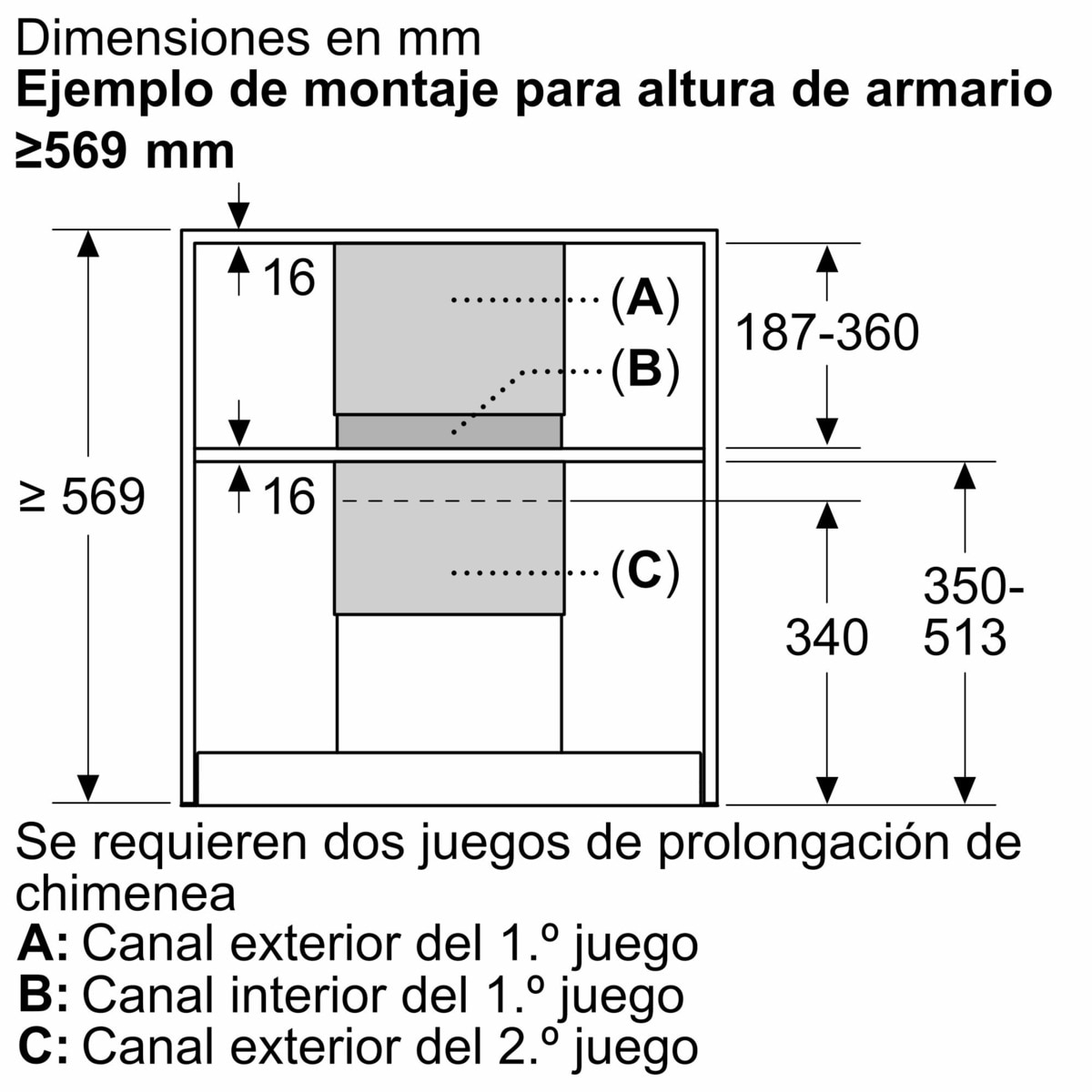Prolongador Balay para campana - DWZ1IB6N1 5