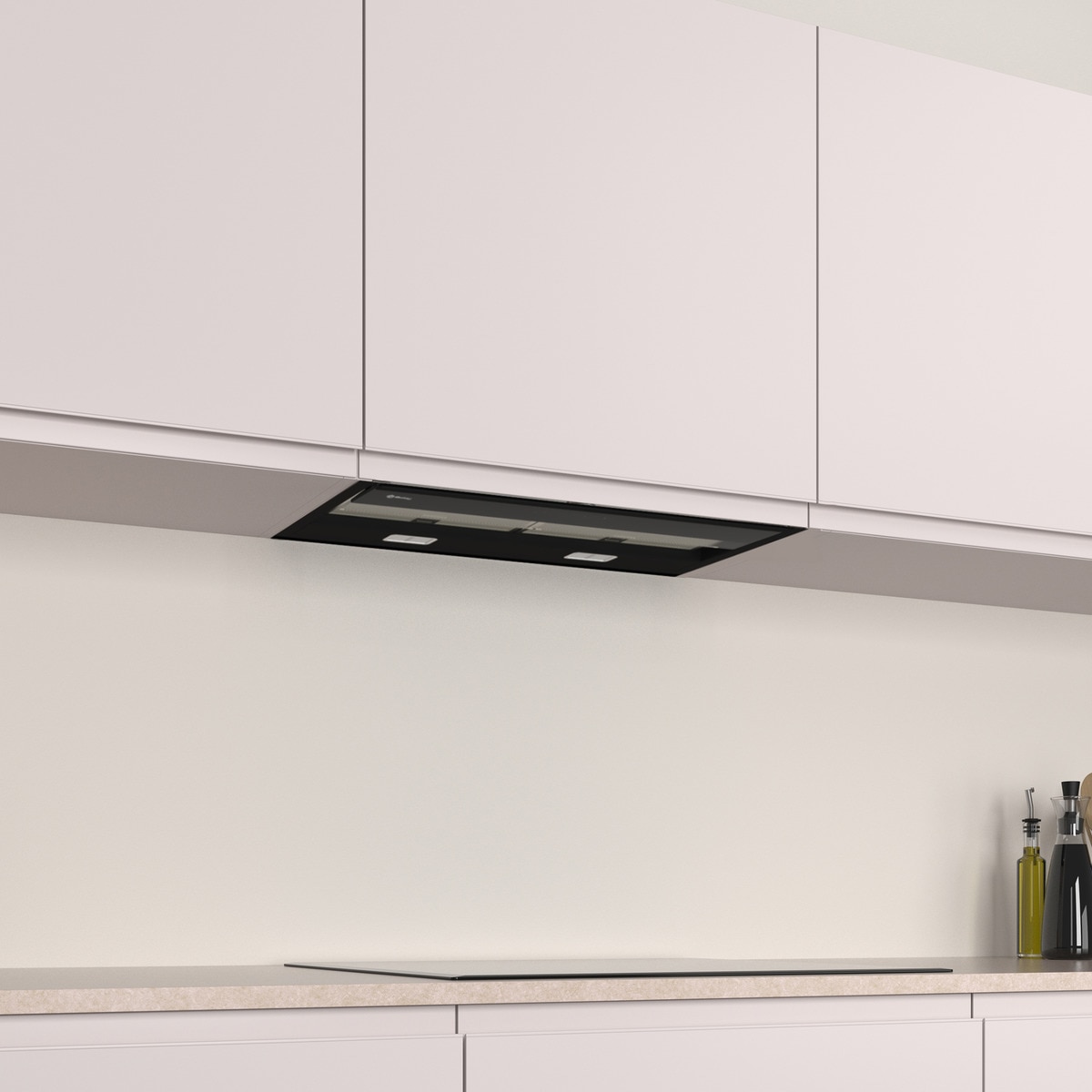 Campana decorativa integrable Balay, 60 cm, Cristal negro, 3BD967GN Acero Inox-7