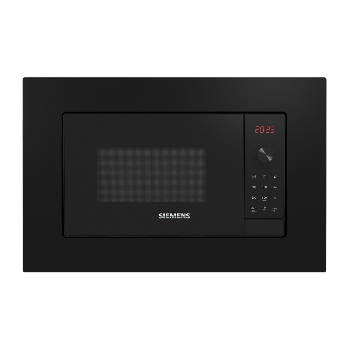 Micro-ondas com Grill Encastrável Siemens iQ300 BE623LMB3 Hidrolítico de 800 W e Capacidade de 20 Litros - Preto Preto-1