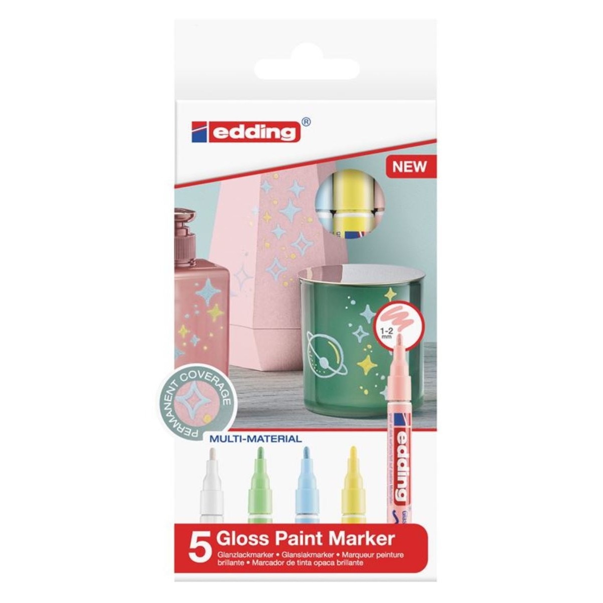 Canetas de Feltro de Tinta Set 5 Unidades - Pastel 1