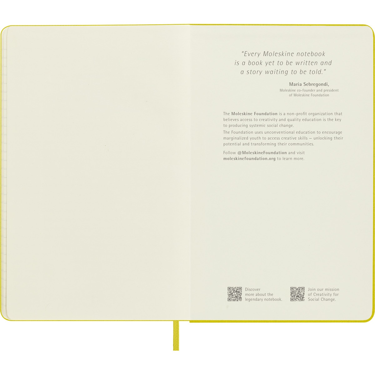 Caderno Classic Large Capa Dura Folhas de Linhas - Amarelo Feno Amarelo-5