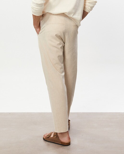 Pantalón lino de hombre · Sfera · El Corte Inglés