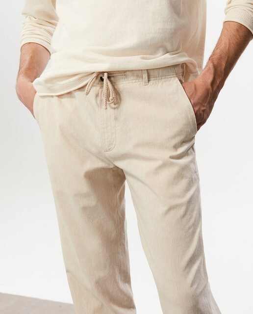 Pantalón lino de hombre · Sfera · El Corte Inglés