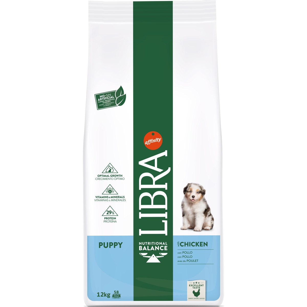 Ração Seca para Cão Puppy de Frango embalagem 12 kg