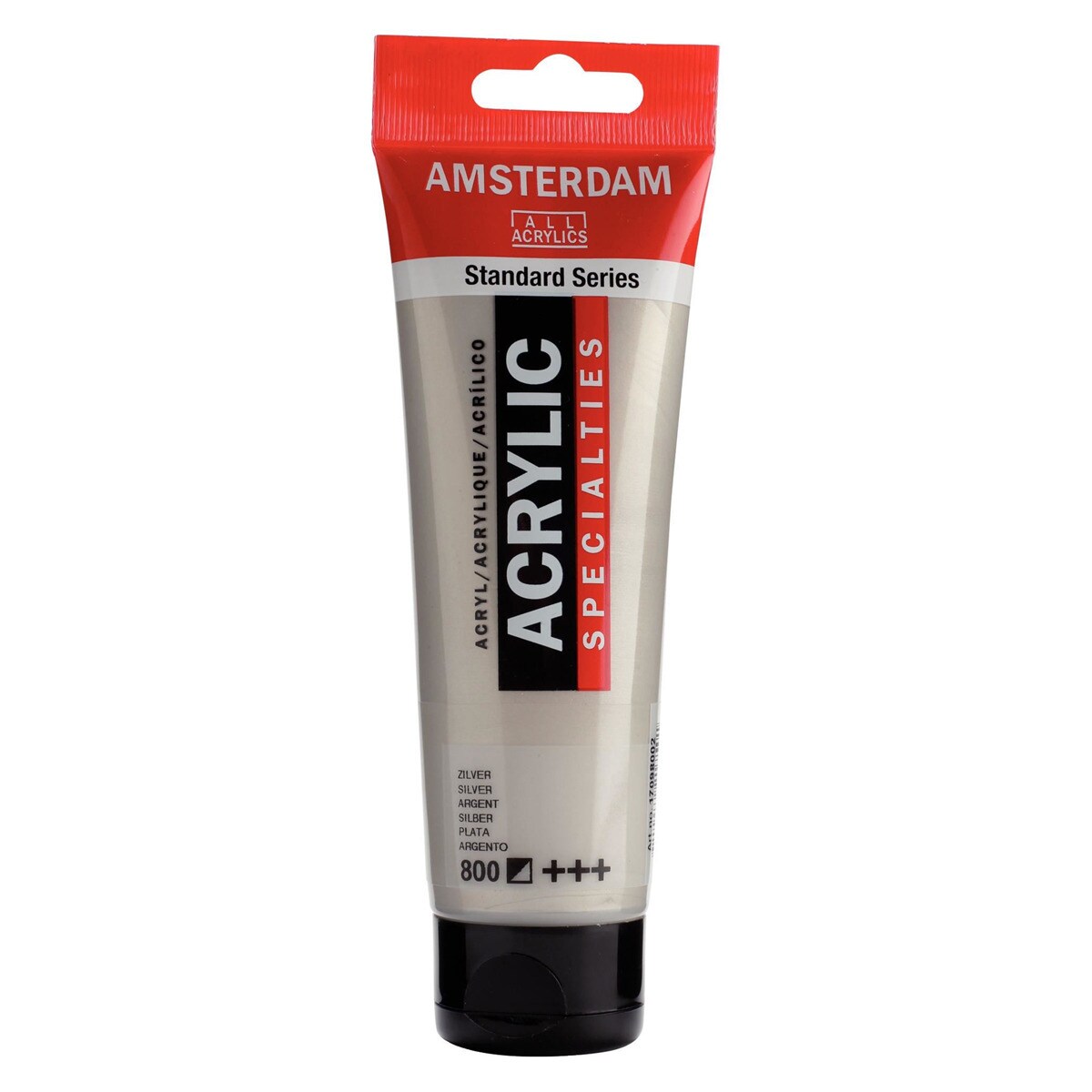 Tubo de Tinta Acrílica, 120 ml - Prateado Prata-1