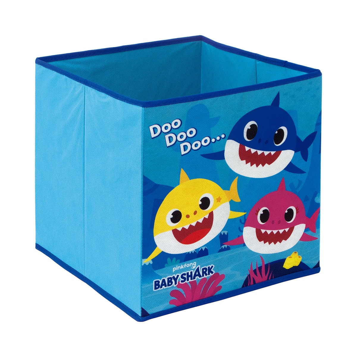 Cubo Contenedor 31x31x31cm Baby Shark Multicolor-2