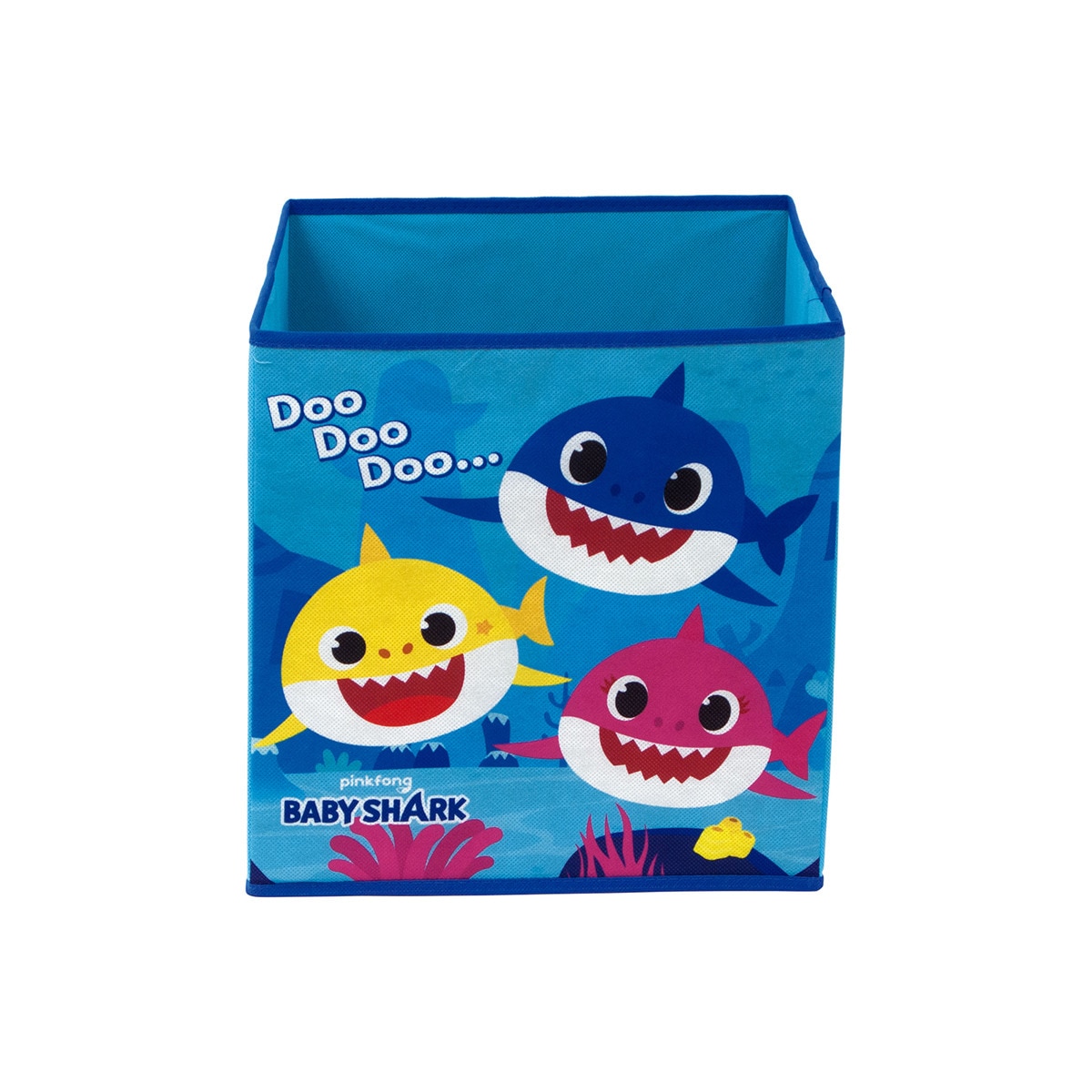Imagen 0 de Cubo Contenedor 31x31x31cm Baby Shark