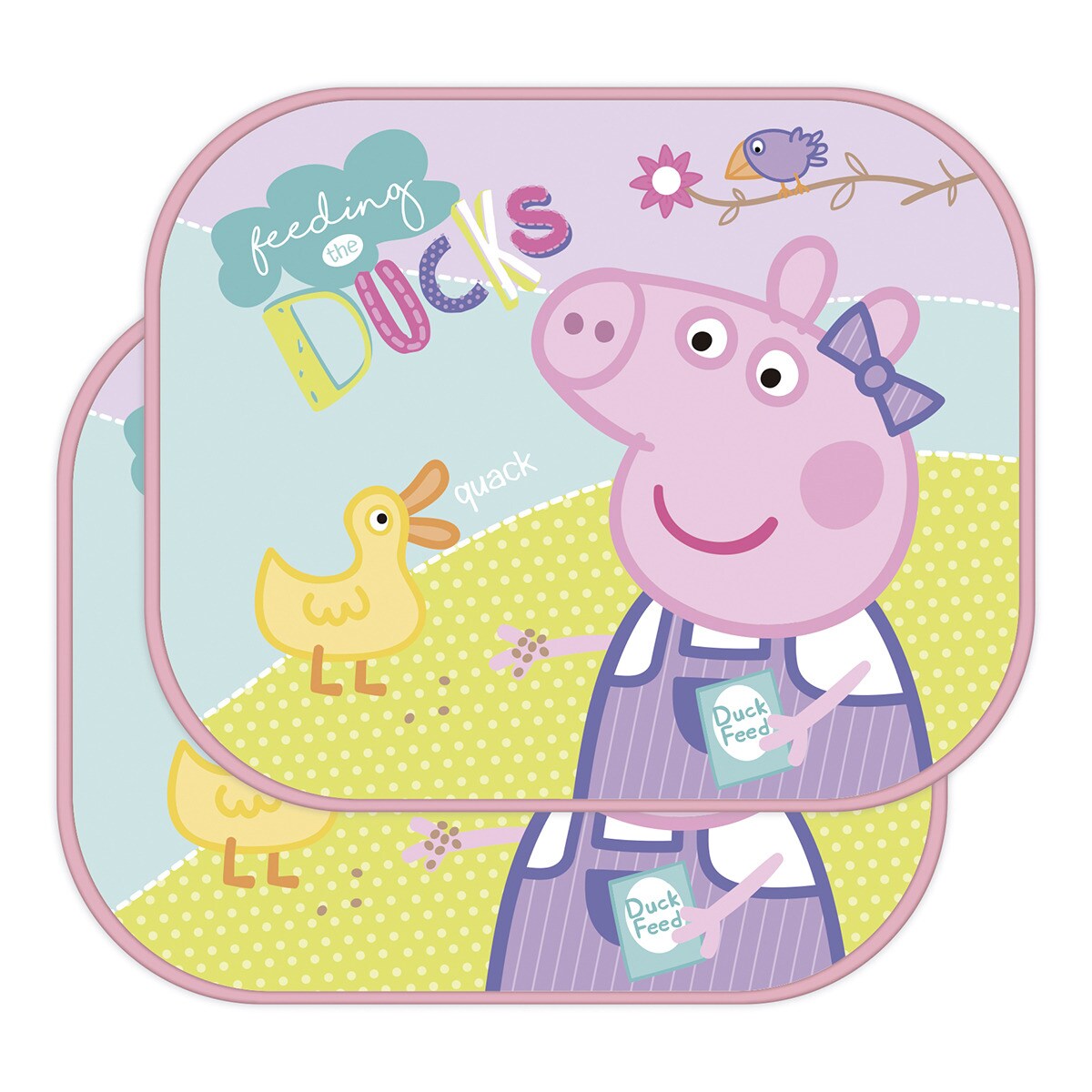 Set 2 viseras sol+lamina Peppa Pig Rosa-2