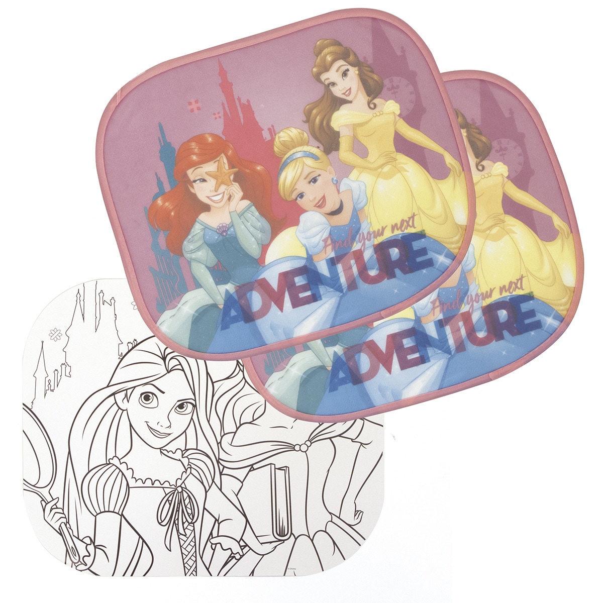 Set 2 viseras sol+lamina Princess Rosa-2