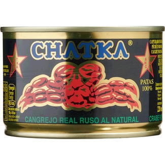 Caranguejo-Real Russo Natural 100% Patas lata 185 g - Chatka
