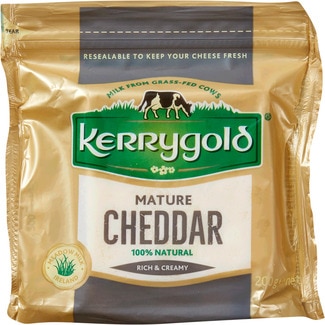 Queijo Cheddar Branco Maduro embalagem 200 g - Kerrygold