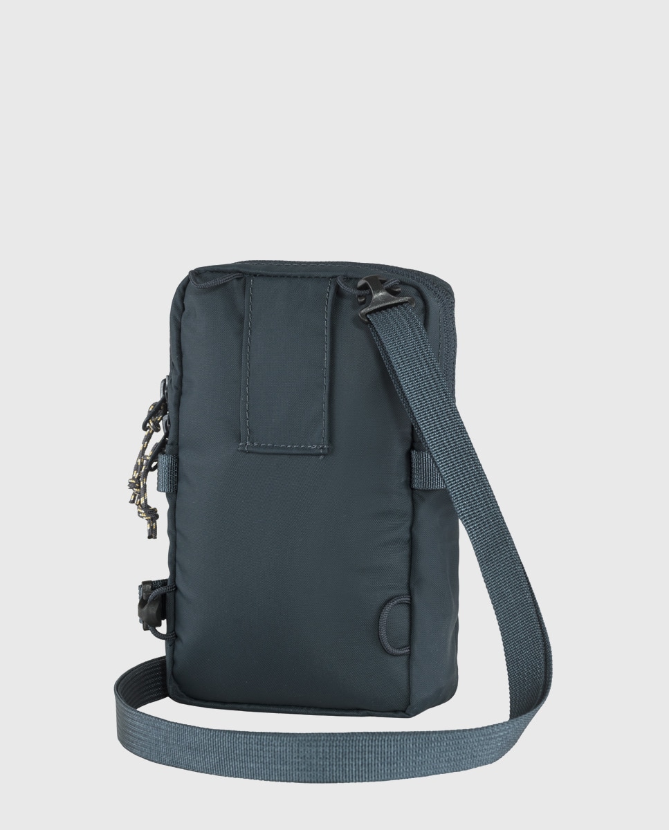 Mala a Tiracolo Pequena High Coast Pocket com Fecho de Correr em Nylon Reciclado - Azul-Marinho Azul-marinho-4