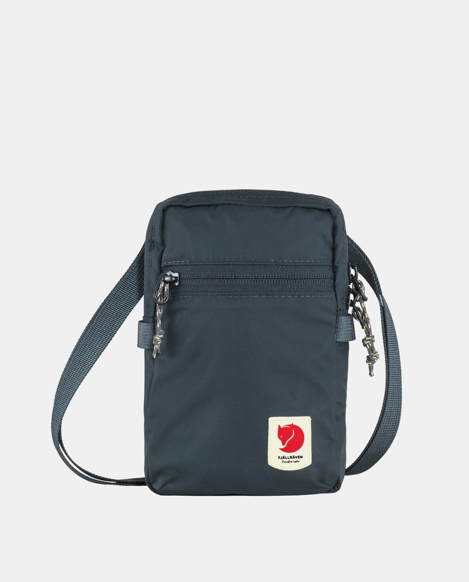Mala a Tiracolo Pequena High Coast Pocket com Fecho de Correr em Nylon Reciclado - Azul-Marinho Azul-marinho-1