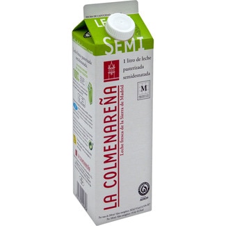 leche fresca semidesnatada pasteurizada brik 1 l - La Colmenareña