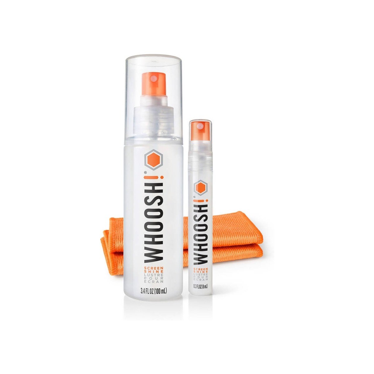 Spray Limpeza de Ecrãs WHOOSH! Duo - 100 ml + 8 ml 1