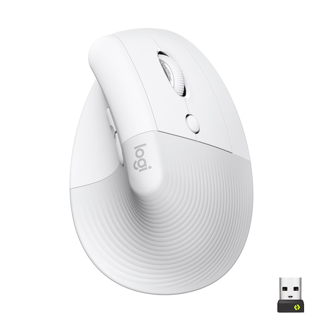 Imagem 0 de Rato Laser Logitech Lift Vertical Ergonomic Wireless/Bluetooth 4000 DPI - Branco
