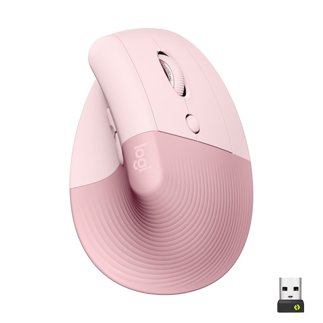 Imagem 0 de Rato Laser Logitech Lift Vertical Ergonomic Wireless/Bluetooth 4000 DPI - Rosa